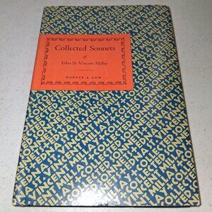 Collected Sonnets of Edna St Vincent Millay - 1941 Harper & Row Hardcover BCE